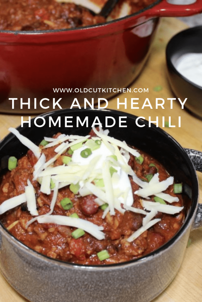 thick and hearty homemade chili