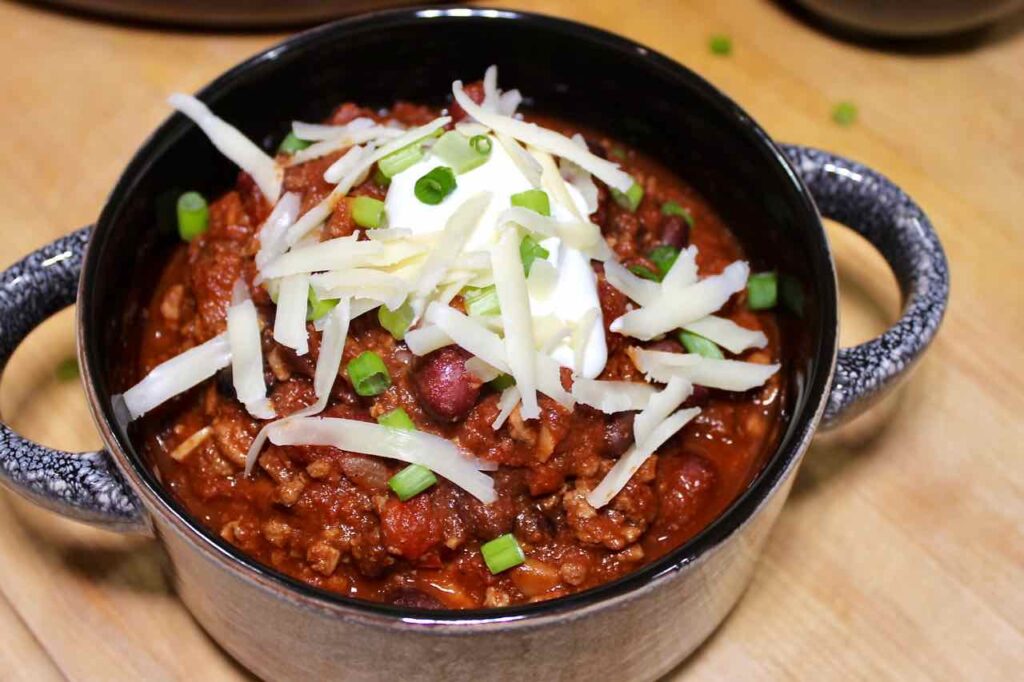 chili with meat