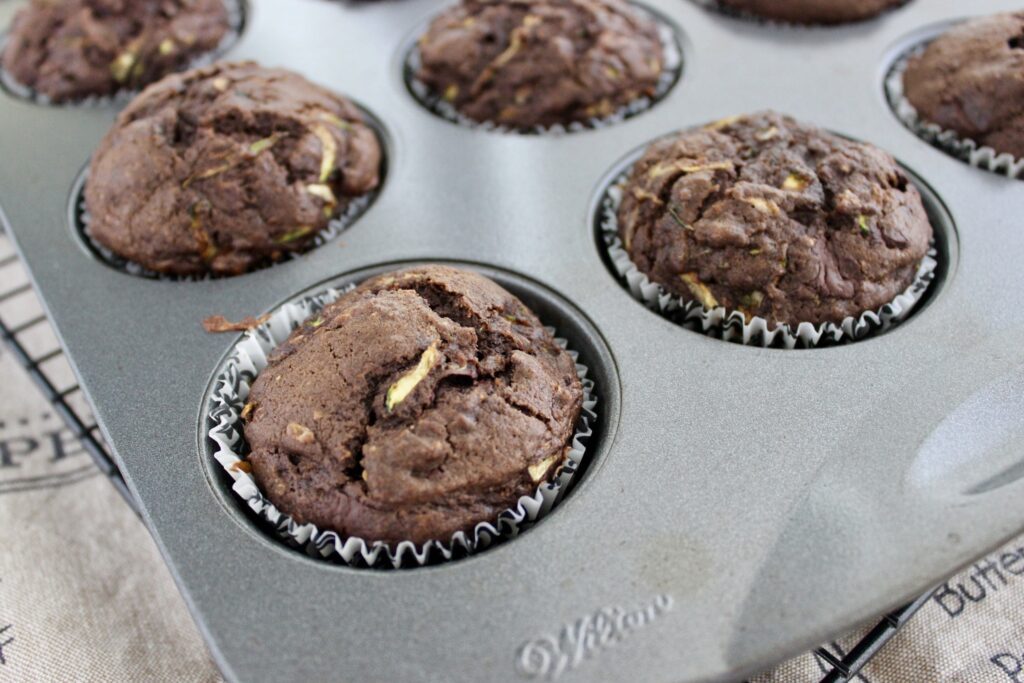 chocolate zucchini muffins