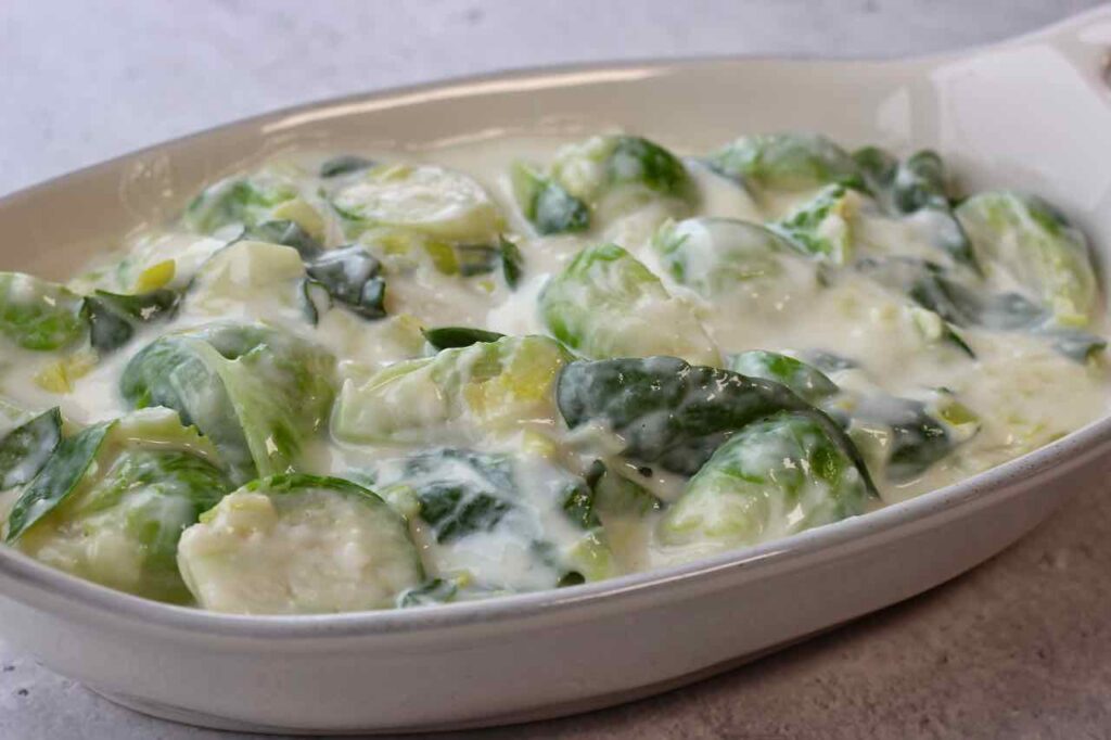 creamy brussels sprouts
