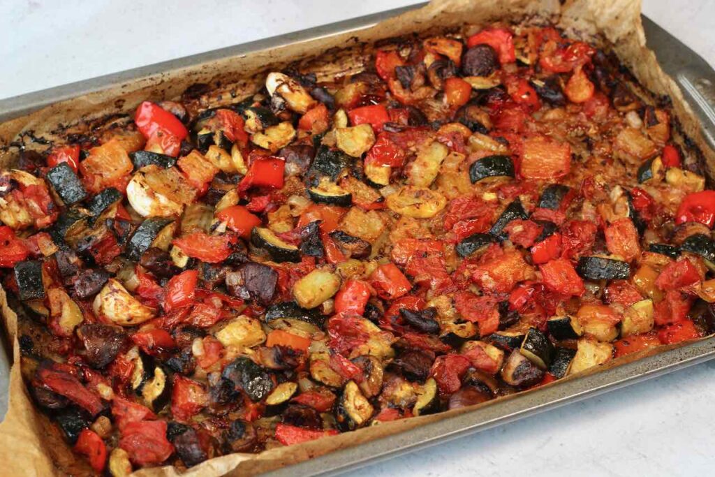 roasted vegetables for lasagna