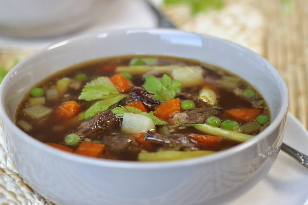homemade beef vegetable soup