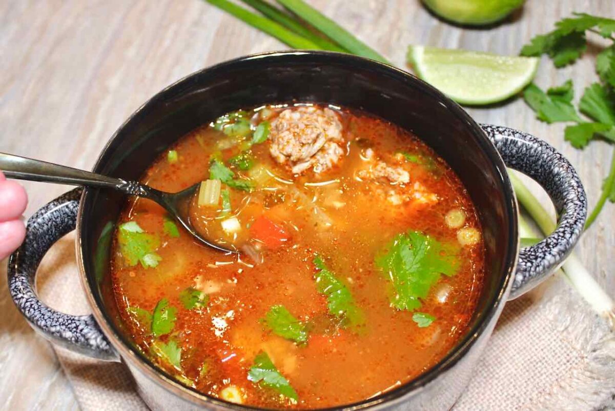 mexican meatball soup