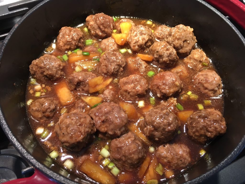 sweet and sour meatballs