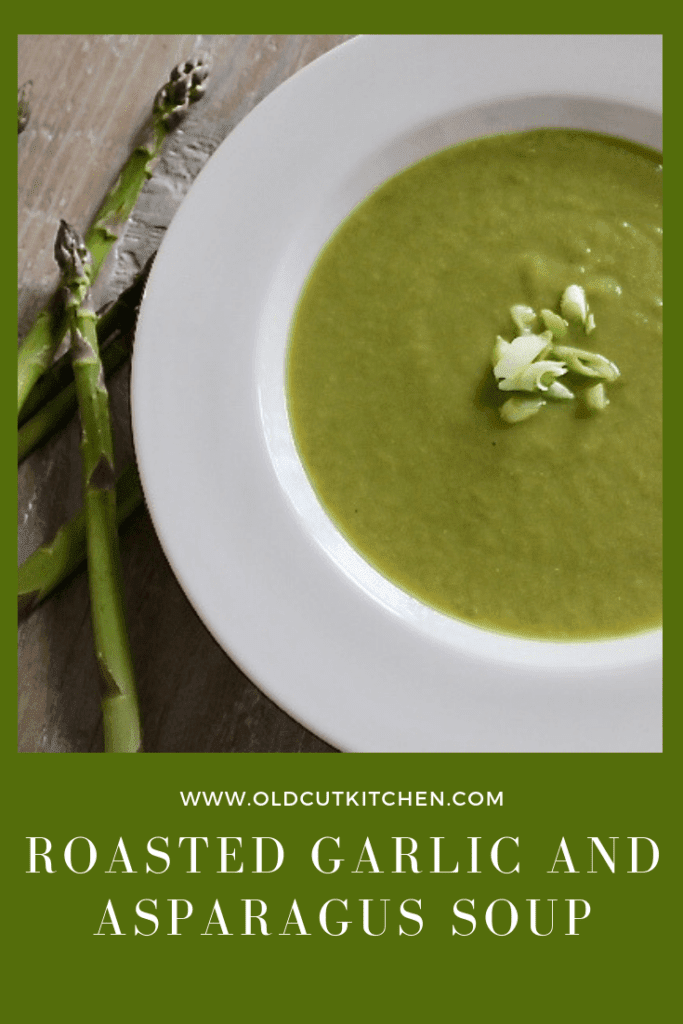 roasted garlic and asparagus soup