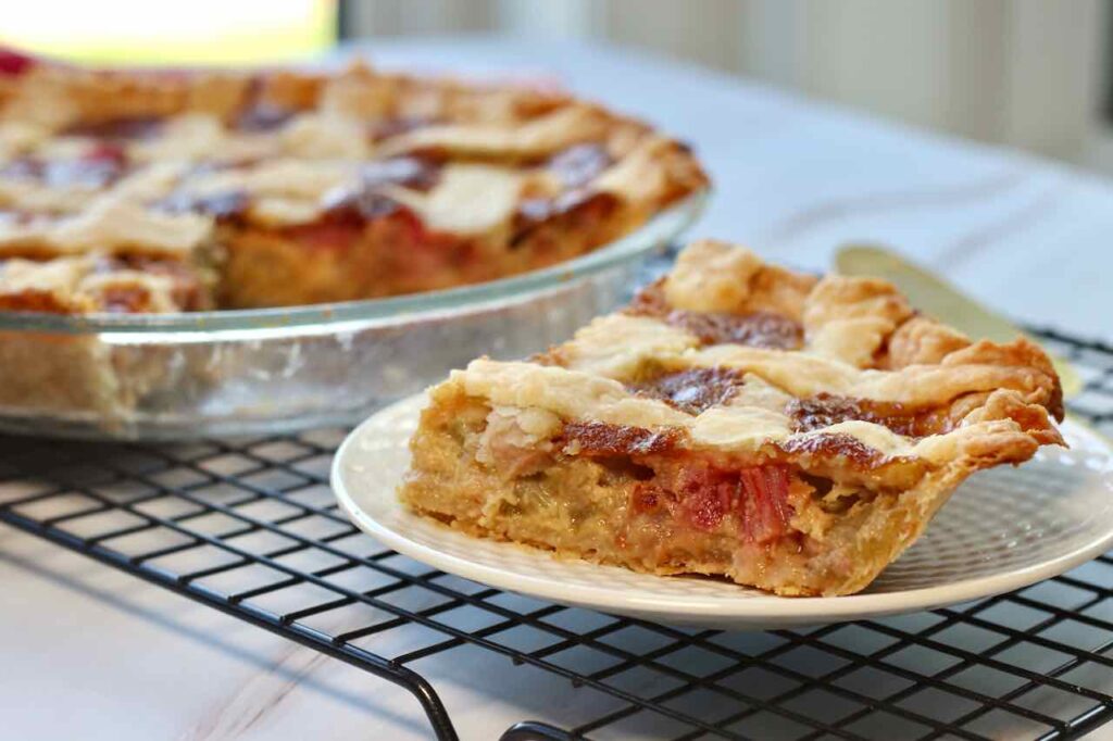 rhubarb custard pie