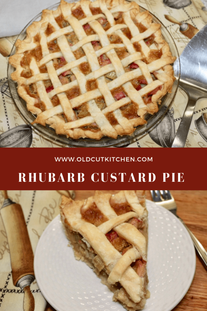 rhubarb custard pie