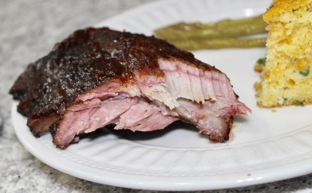 smoked pork back ribs
