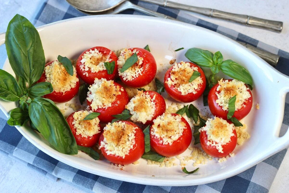 Caprese Stuffed Tomatoes