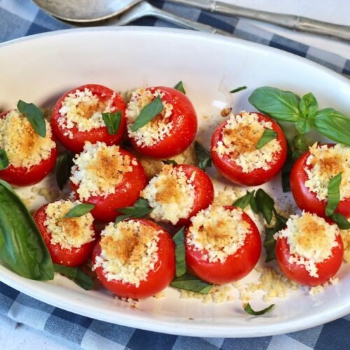 caprese stuffed tomatoes