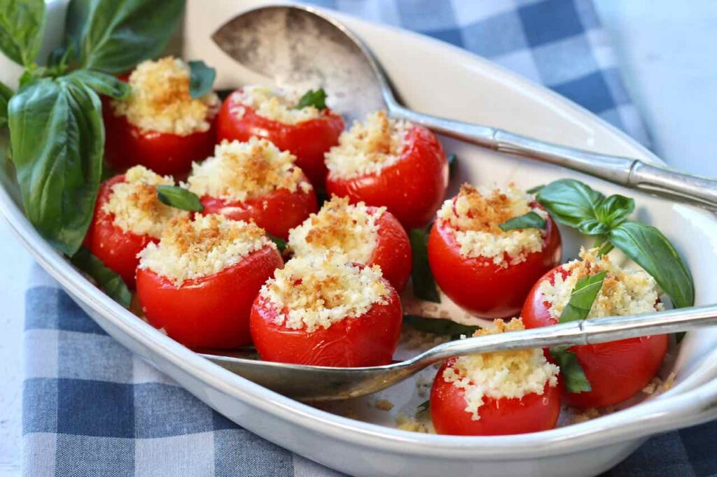 caprese stuffed tomatoes