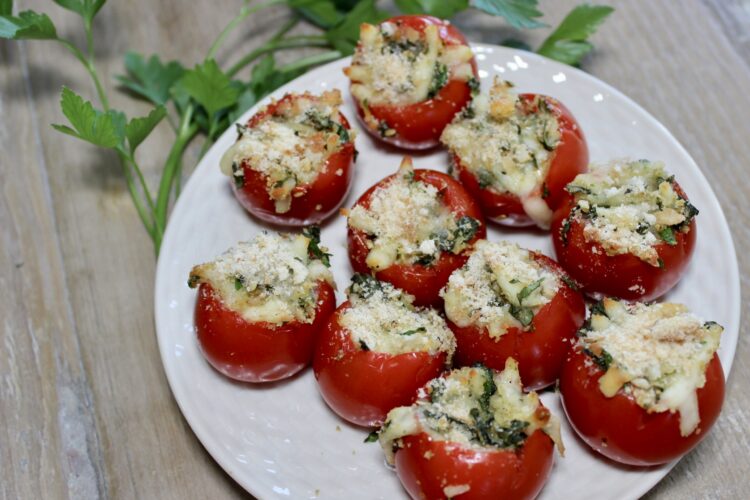 caprese stuffed tomatoes