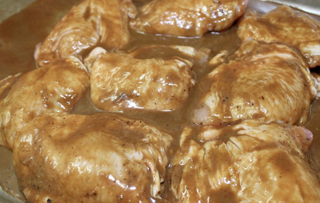 chicken thighs in peanut sauce