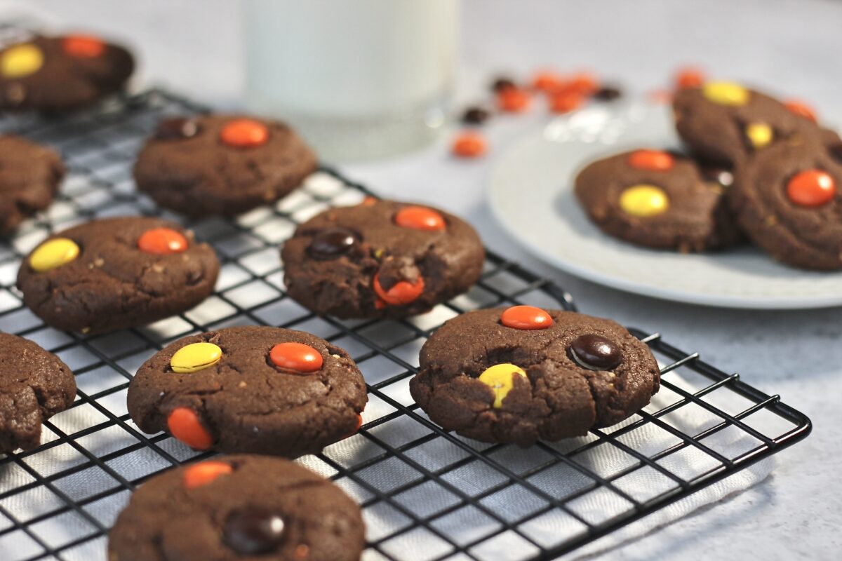 Chocolate Peanut Butter Reese’s Pieces Cookies
