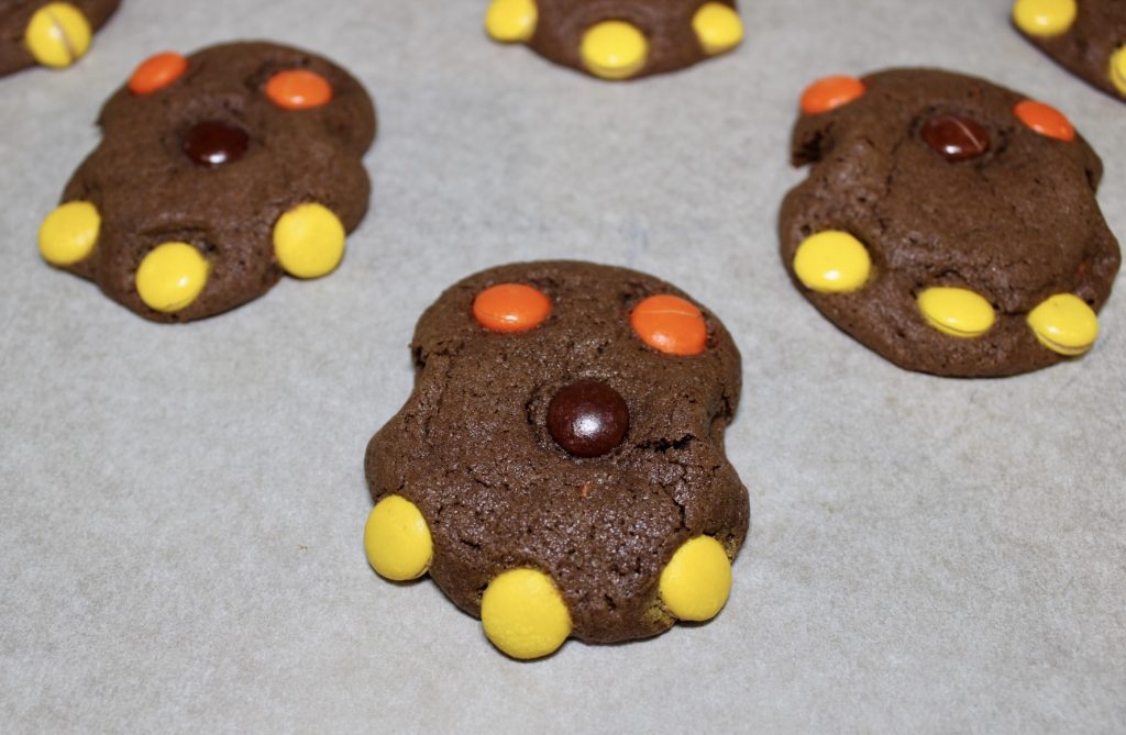 chocolate peanut butter reeses pieces cookies