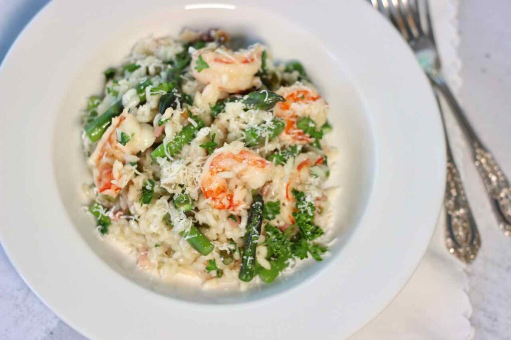 risotto with shrimp and asparagus