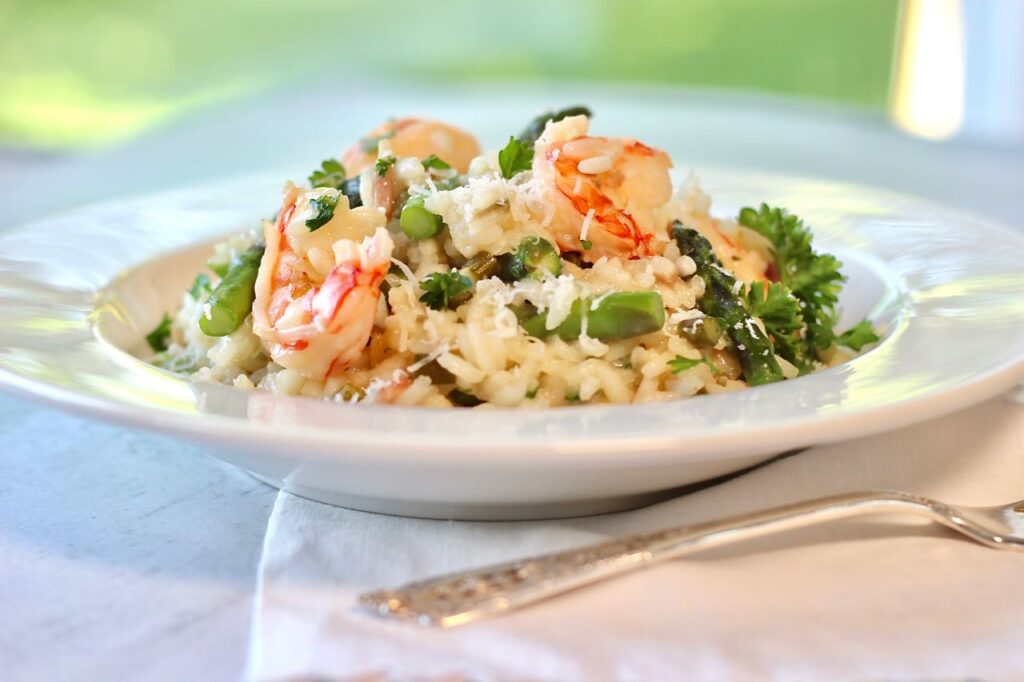 Shrimp and Asparagus Risotto – Old Cut Kitchen