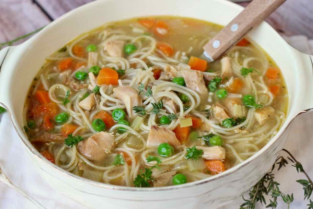 homemade turkey noodle soup