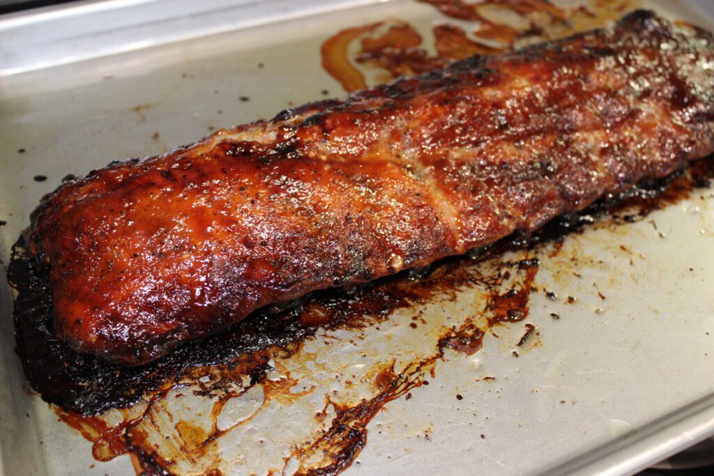 sheet pan barbecue ribs