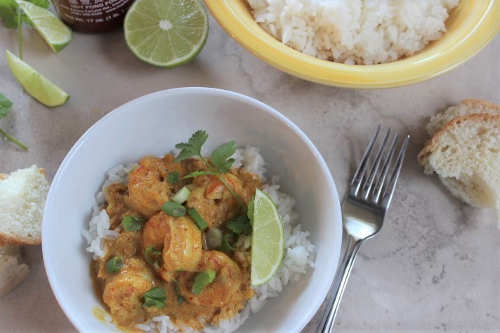 coconut curry shrimp