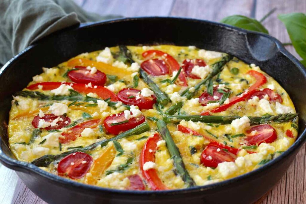 spring vegetable frittata