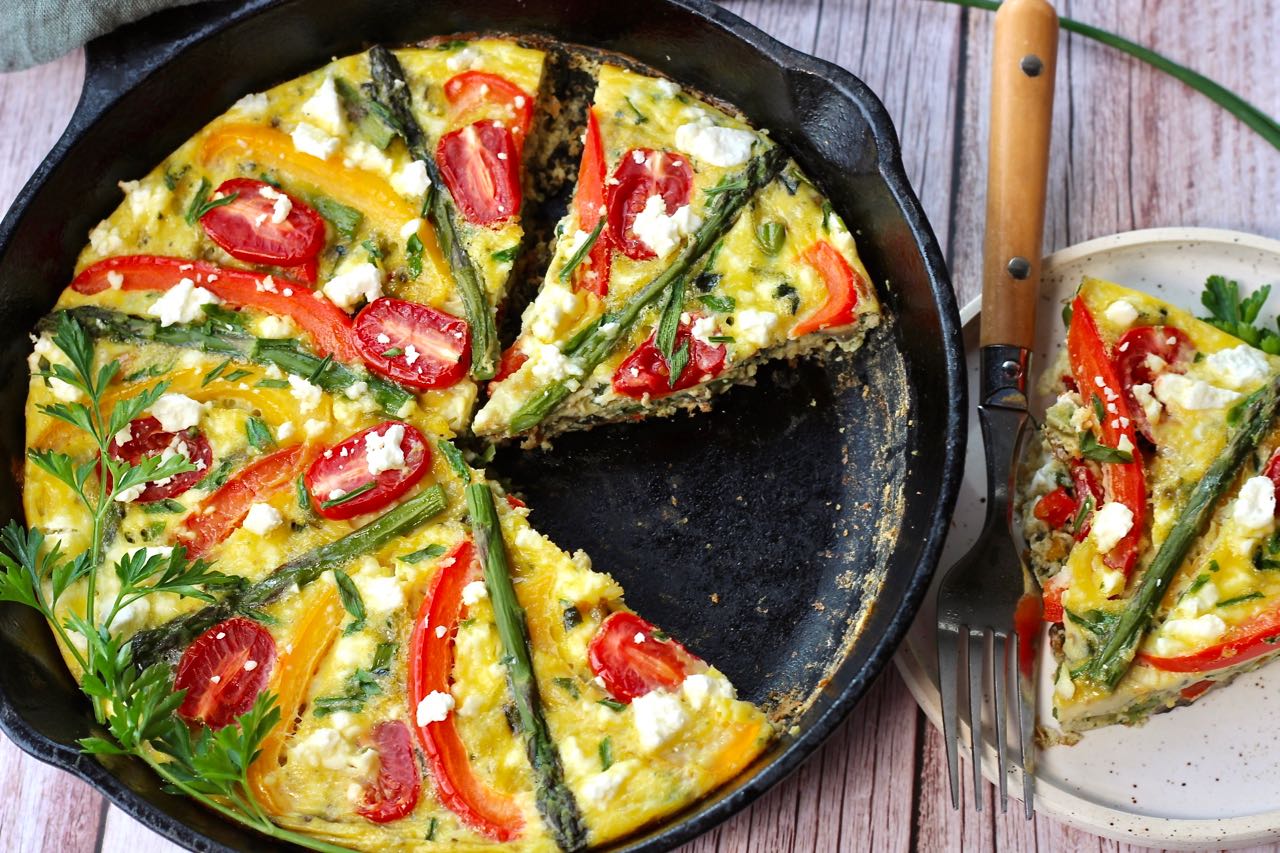 spring vegetable frittata