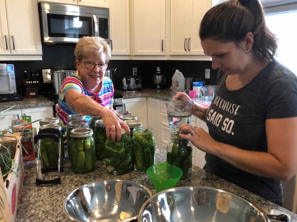 family dill pickle party