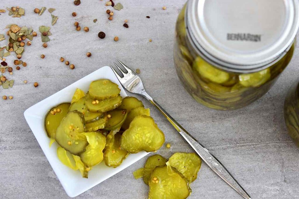homemade bread and butter pickles