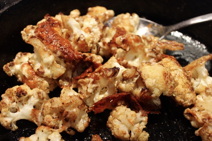 chili roasted cauliflower