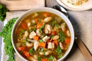 turkey soup with white beans and kale