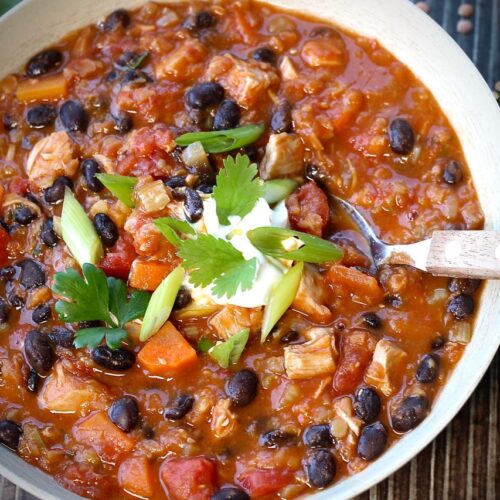 tomato lentil soup with chicken