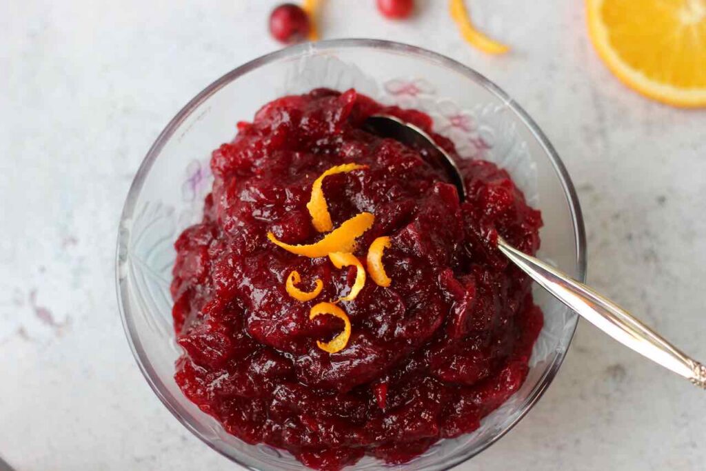 cranberry sauce with orange