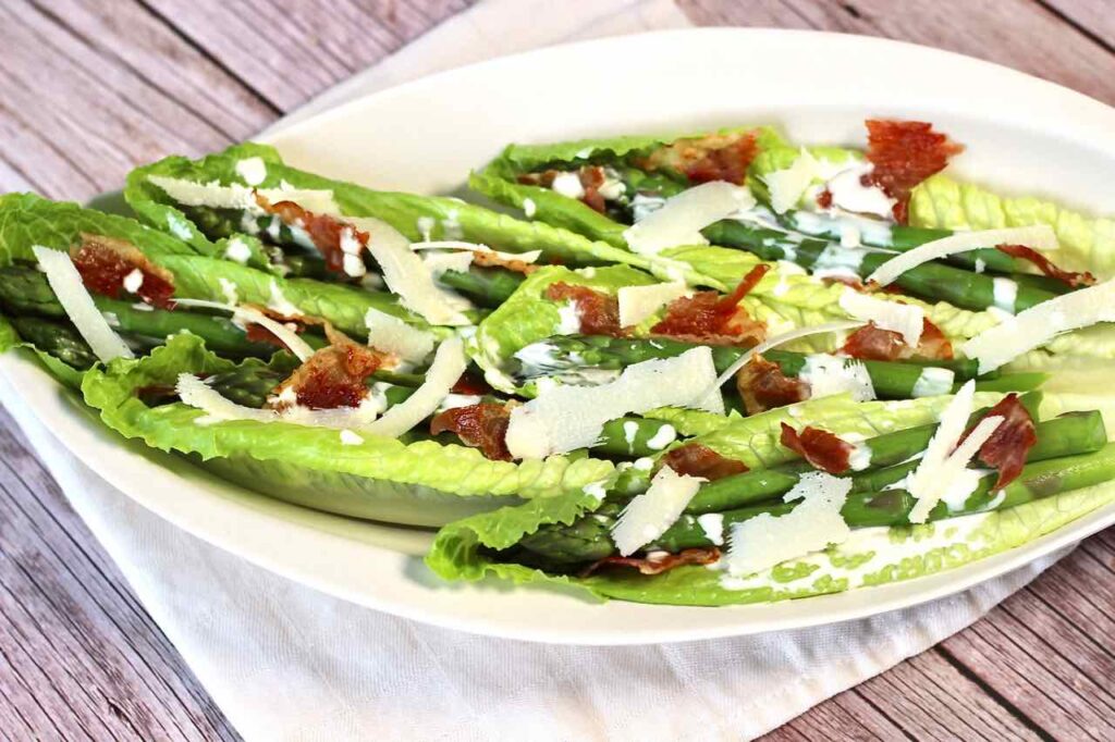 asparagus caesar salad