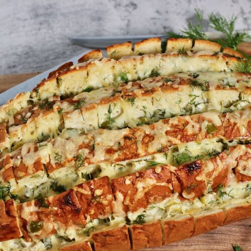cheesy dill pickle pull apart bread