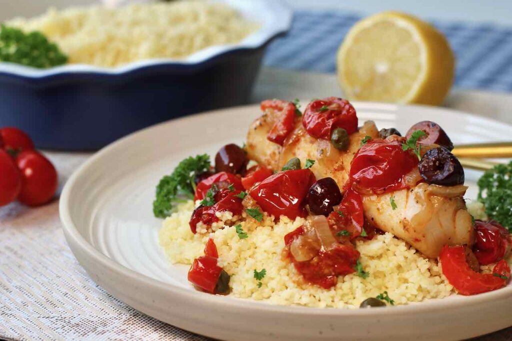 mediterranean roasted cod