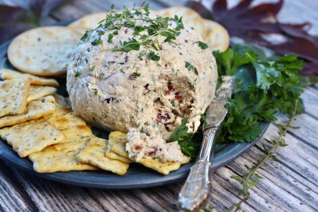 easy turkey and cranberry cheese ball