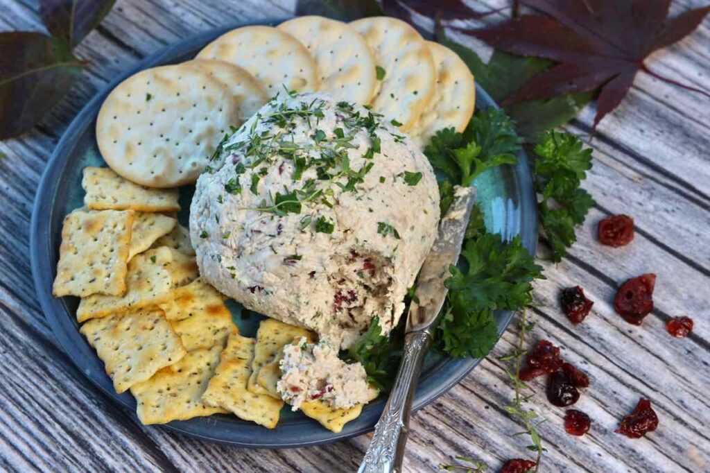 turkey and cranberry boursin cheese ball