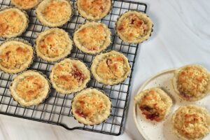 coconut raspberry tarts
