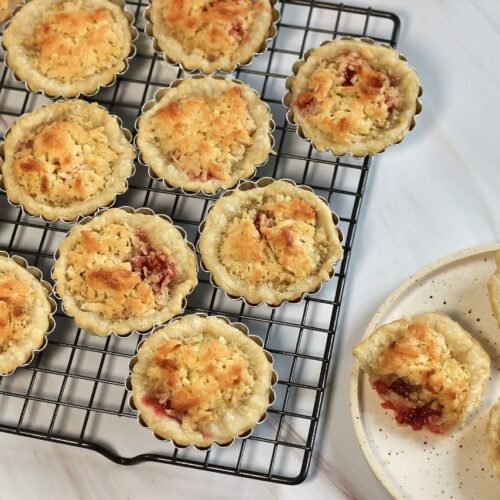 coconut raspberry tarts