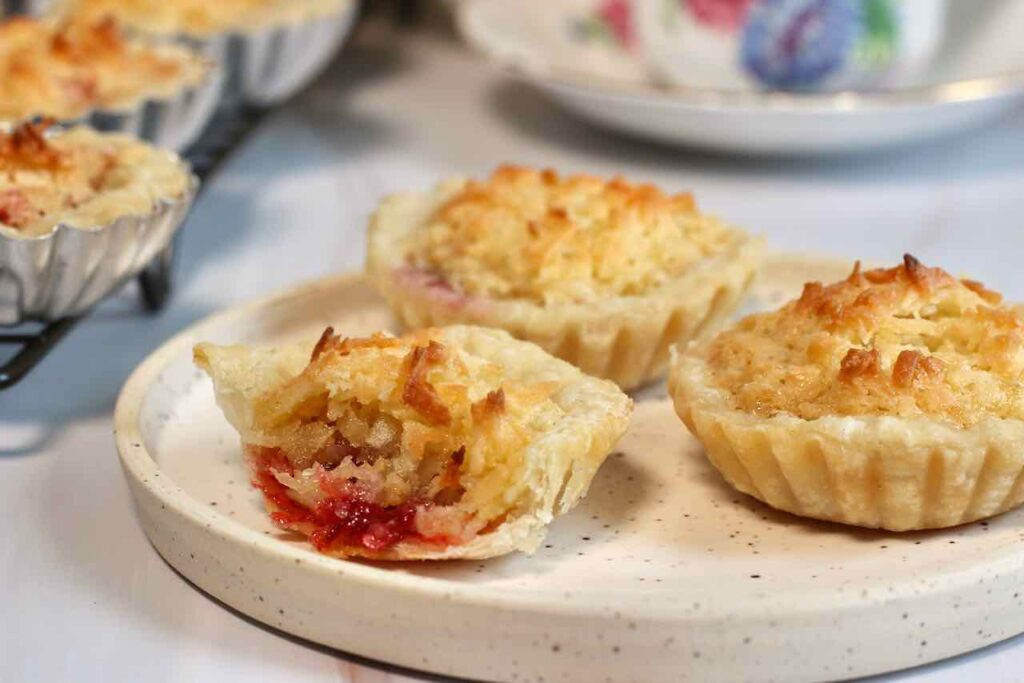 coconut raspberry tarts