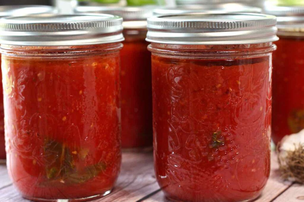 home canned tomato sauce